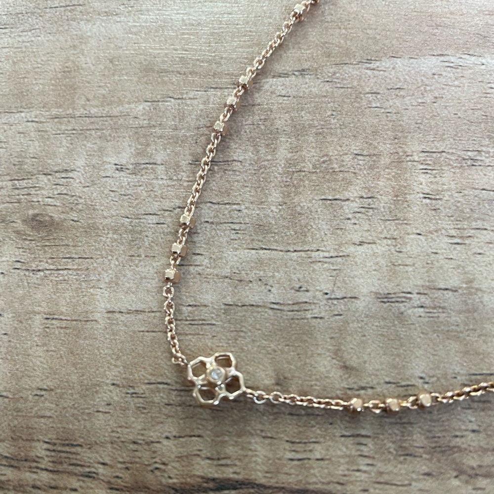 NWT Kendra Scott Rose Gold Rue Necklace